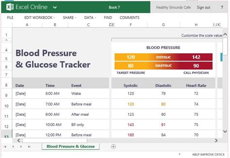 Blood pressure chart excel - wellnessjoa