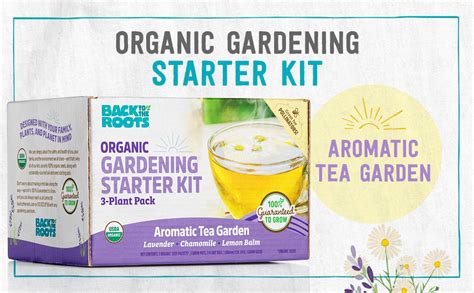 Back To The Roots 41030 Organic Starter Kit Aromatic Tea Garden Patio Lawn And Garden