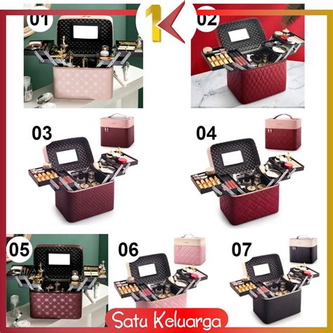 Jual SK K1 BOX MAKE UP Kotak Kosmetik Beauty Case Tas Kosmetik Make Up