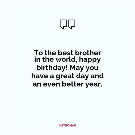 Updated Wishes 460 Heartwarming Happy Birthday Wishes For Brother Metromag