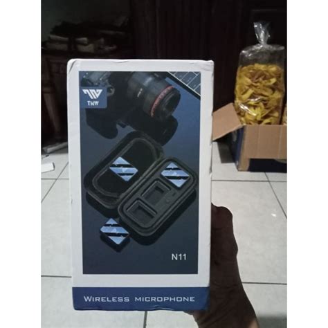 Jual TNW N11 MICROPHONE WIRELESS DUAL MIKROFON CLIP ON Shopee Indonesia