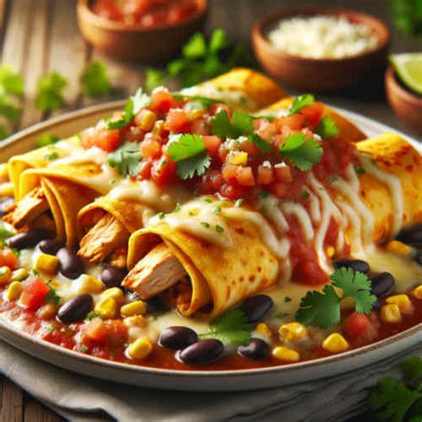 Rezept Enchiladas mit Hähnchen und Käse