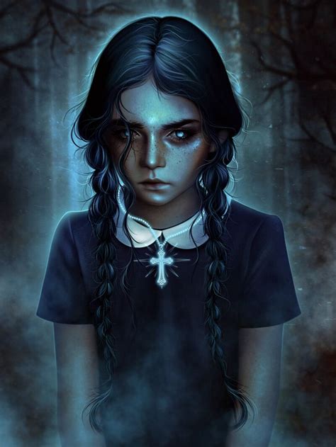 Artstation Wednesday Addams In My Performance☠️🖤 Stefany