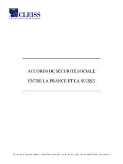 Accord De S Curit Sociale Entre La France Et La Suisse Accord De S