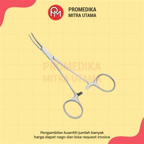 Klem Arteri Mosquito Bengkok Kocher Curved 12 5cm Lazada Indonesia