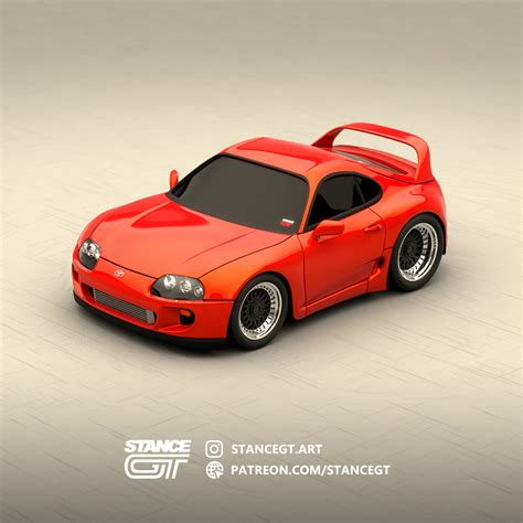 Stl File Toyota Supra Mk4 1993 2002 Model Kit Car 🚗 ・3d Print Design