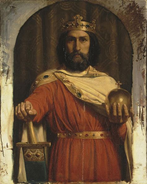 Charlemagne Charles The Great King Of The Franks Painting By