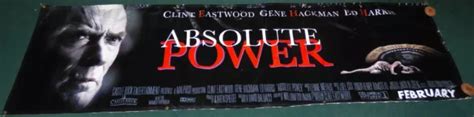 Absolute Power Original Movie Banner Clint Eastwood Ed Harris