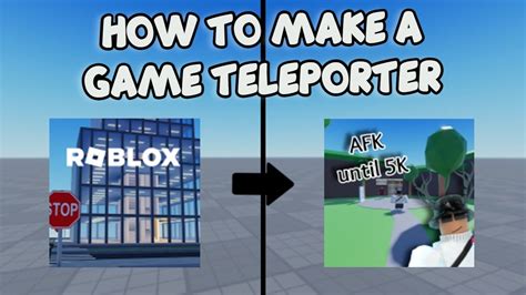 HOW TO MAKE A GAME TELEPORTER Roblox Studio Tutorial YouTube