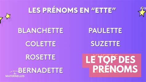 Le Top Des Pr Noms La Maison Des Maternelles Lmdm Youtube