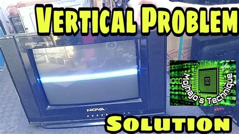 How To Repair Crt Tv Vertical Problem Youtube