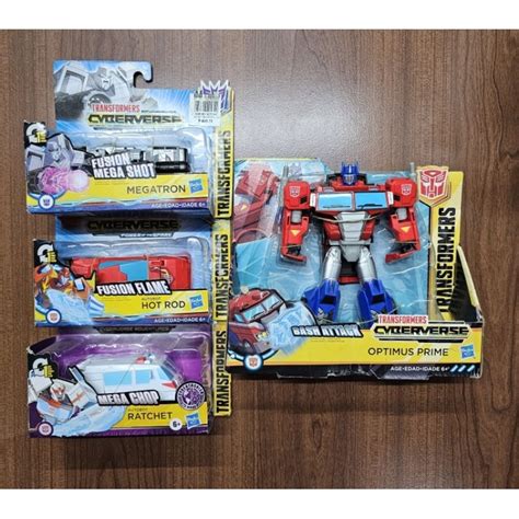 Transformers Cyberverse Optimus Prime Megatron Ratchet Hot Rod Shopee Philippines