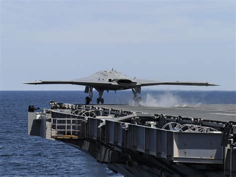 Navy's X-47B drone completes first carrier takeoff