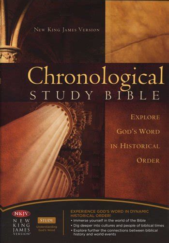 Nkjv Chronological Study Bible Hardcover Holy Bible New King James