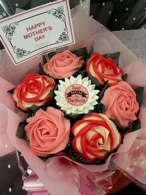 Mothers Day Bouquet Cupcake Bouquet Mothers Day Cupcakes Cupcake