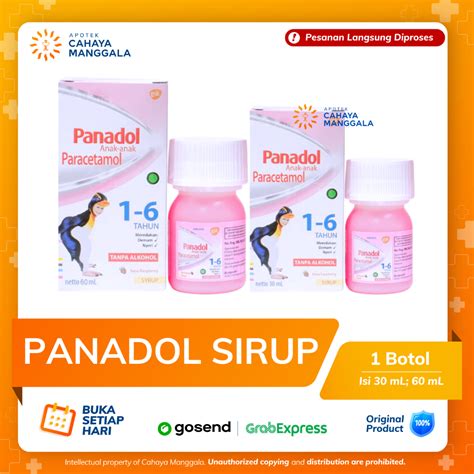 Jual Panadol Sirup Per Botol 60 Ml Shopee Indonesia