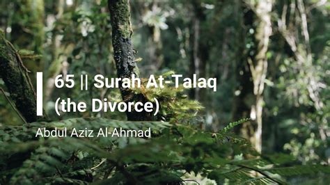 Surah At Talaq The Divorce Beautiful Quran Recitation By Abdul