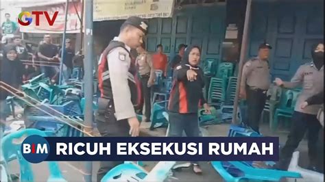 Eksekusi Ruko Di Medan Ricuh Petugas Dan Warga Saling Dorong Bim