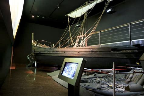 Interior Of The Archaeological Museum Of Alicante Editorial Photography