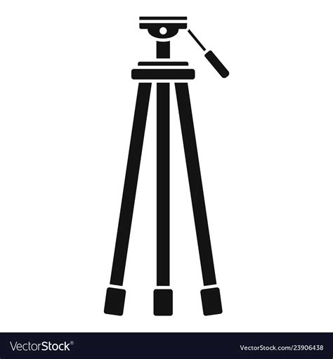 Camera Tripod Icon Simple Style Royalty Free Vector Image