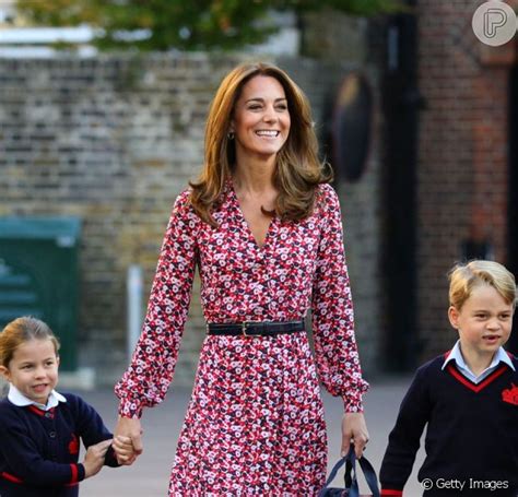 Filha de Kate Middleton e William se esconde e fica envergonhada em 1º