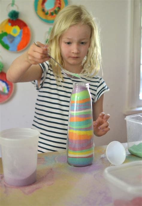 Sand Art Bottles with DIY Dyed Sand from the Beach - ARTBAR