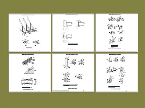 Constructive Details Metallic Porticos In AutoCAD CAD Library