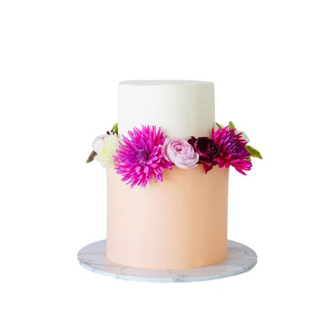 Wedding naked cake Gâteau de mariage printanier Bio et vegan