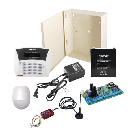 Kit De Alarma Hunter6 Con Comunicador 3G 4G MINI014GV2 Teclado