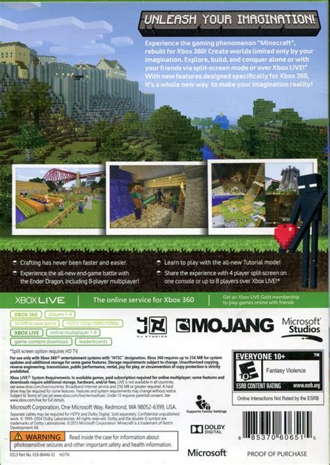 Minecraft Xbox 360 Edition 2013 Playstation 3 Box Cover Art Mobygames