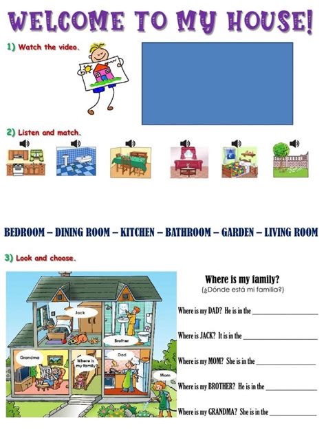 Parts Of The House Interactive Activity For Primary You Can Do The