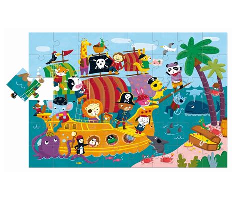 Puzzle Gigante Barco Pirata Tutete