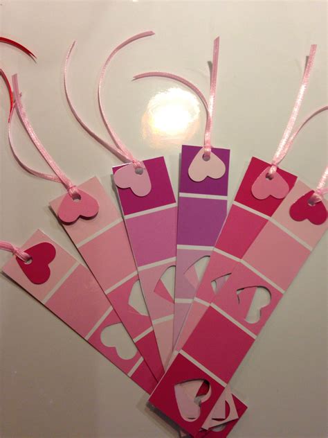 Homemade Valentines Bookmarks Valentines Bookmarks Easy Diy Paint