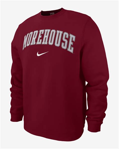 Morehouse Club Fleece Mens Nike College Crew Neck Sweatshirt