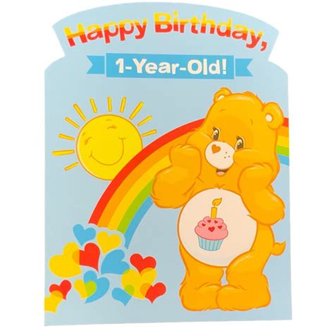 Care Bears Happy Birthday Greeting Card New Old Stock