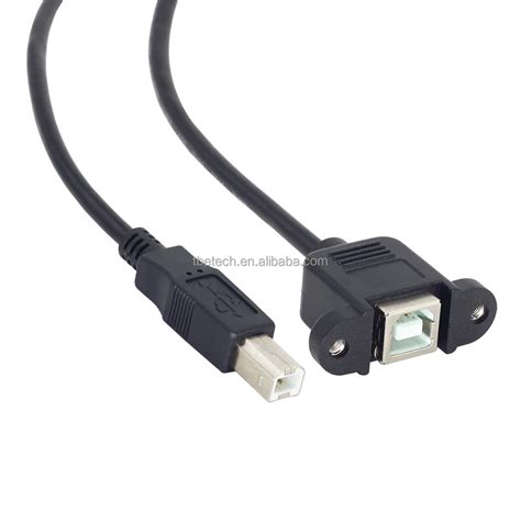 Usb B Panel Mount Cable Type B Male To Female Extension Cable With