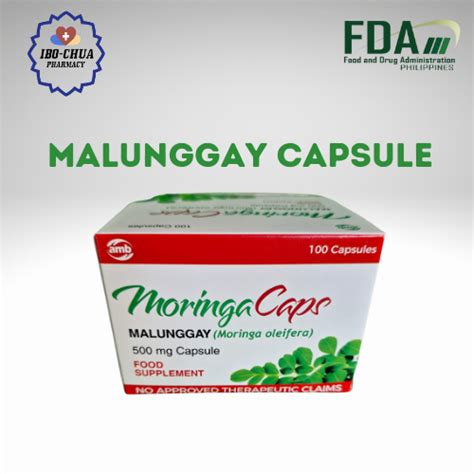 Malunggay Moringa Oleifera Mg Capsules Lazada Ph