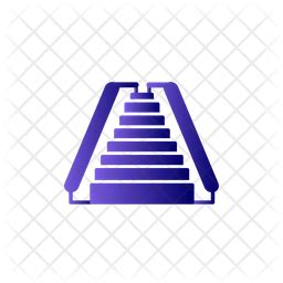 Escalator Icon - Download in Gradient Style