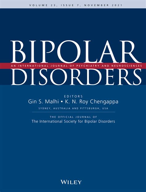 Bipolar Disorders Vol 23 No 7