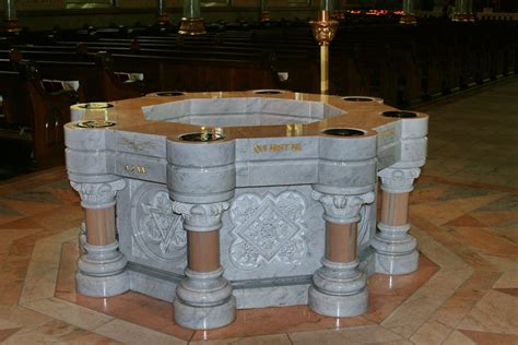 Baptismal Font The Present Baptismal Font Is One Of Many U Flickr