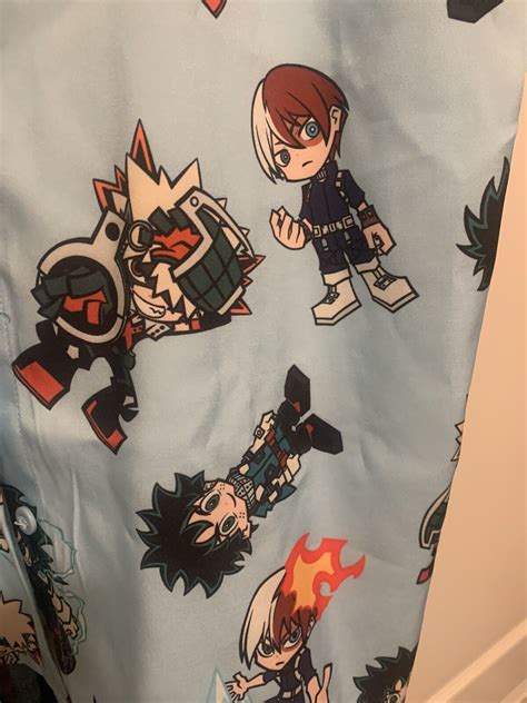 My Hero Academia Funimation Hot Topic Button Up Shirt Gem