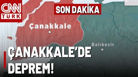 Çanakkale de Korkutan Deprem İstanbul da Hissedilen Deprem İçin