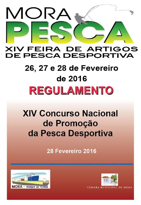 Regulamento Concurso Nacional De Pesca Desportiva By Espaco Internet