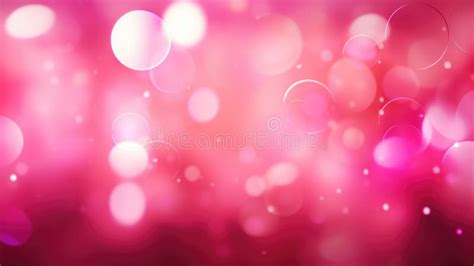 Hot Pink Bokeh Background Abstract Illustration Stock Illustration