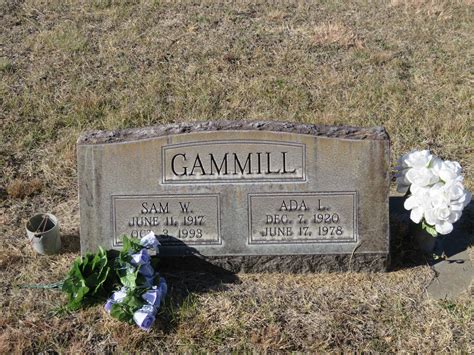 William Samuel Sam Gammill Find A Grave Memorial