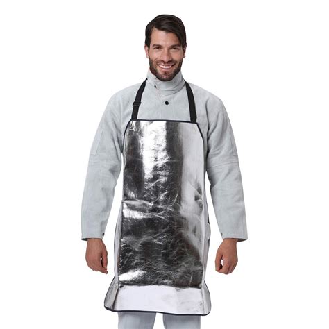 Welding Apron Bib Style 38 X 30 Aluminized Heat Resistant Apron Flame