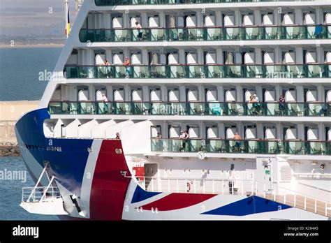 MV Britannia Cruise Ship Of The P O Cruises Fleet Setting Sail From