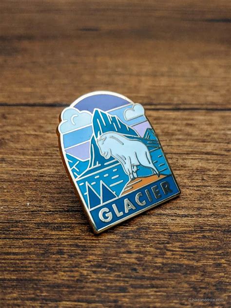 Glacier National Park Enamel Pin National Park Accessories T For