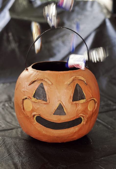 Vintage Inspired Paper Mâché Pumpkin Bucket The Merrythought