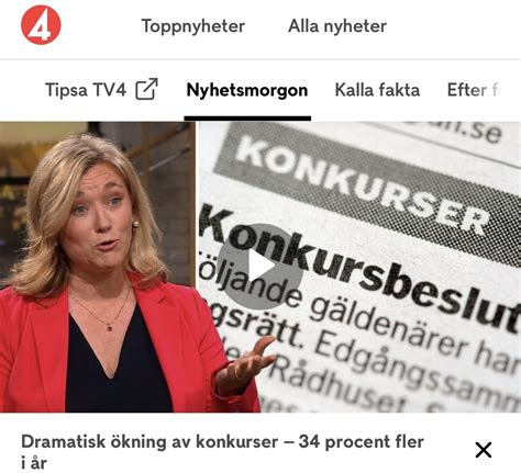 Dramatisk ökning Av Konkurser Sanna Arnfjorden Wadström